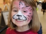 Fasching Kinderschminken, Glitzer Tattoos in Globus Neustadt - Februar 2018