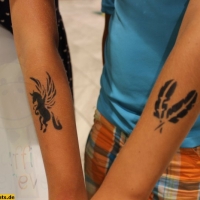 Galeria Kaufhof Mannheim - Airbrush Tattoos, Schulmarkt 2016 (10)