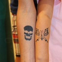 Galeria Kaufhof Mannheim - Airbrush Tattoos, Schulmarkt 2016 (14)