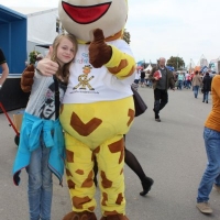 Raffini Maskottchen Walk Act Mannheim (18).JPG