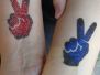 Raffini Kinderevents Stand am Lambsheimer Weiher mit Glitzer Tattoos und Haarstraehnchen - August 2020