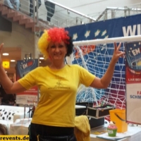 Fussball Fan Schminken, Rathaus Center,Ludwigshafen 2016 (1)