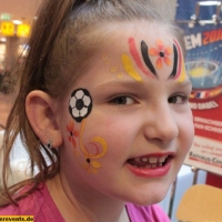 Fussball Fan Schminken, Rathaus Center,Ludwigshafen 2016 (10)