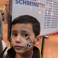 Fussball Fan Schminken, Rathaus Center,Ludwigshafen 2016 (17)