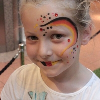Fussball Fan Schminken, Rathaus Center,Ludwigshafen 2016 (20)