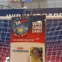 Fussball Fan Schminken, Rathaus Center,Ludwigshafen 2016 (5)