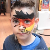 Fussball Fan Schminken, Rathaus Center,Ludwigshafen 2016 (7)
