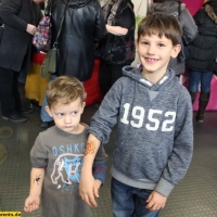 Recycling Basteln, Glitzer Tattoos, Maskottchen Messe (1)