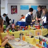 Recycling Basteln, Glitzer Tattoos, Maskottchen Messe (11)