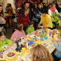 Recycling Basteln, Glitzer Tattoos, Maskottchen Messe (30)