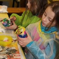 Recycling Basteln, Glitzer Tattoos, Maskottchen Messe (34)