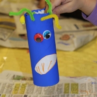 Recycling Basteln, Glitzer Tattoos, Maskottchen Messe (71)
