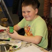 Recycling Basteln, Glitzer Tattoos, Maskottchen Messe (84)