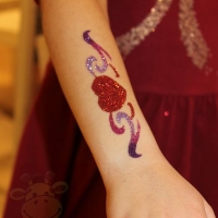 Glitzer Tattoos Weihnachten Kaufhof Mannheim (3)