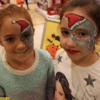 Kinderschminken Weihnachten, Kaufhof Mannheim (22)