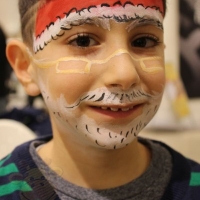 Kinderschminken Weihnachten, Kaufhof Mannheim (3)