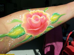 Rose Facepainting Design