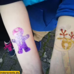 Glitzer Tattoos Weihnachten