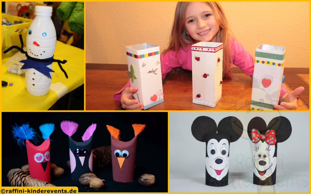 Recycling basteln mit Kindern