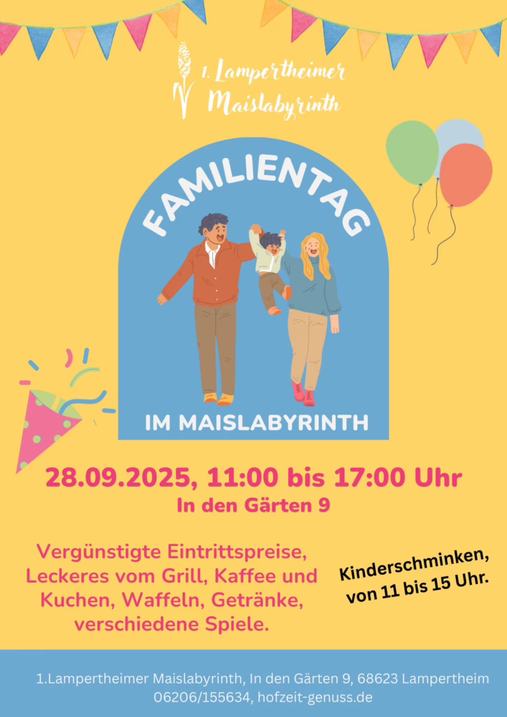 Familientag im Lampertheimer Maislabyrinth