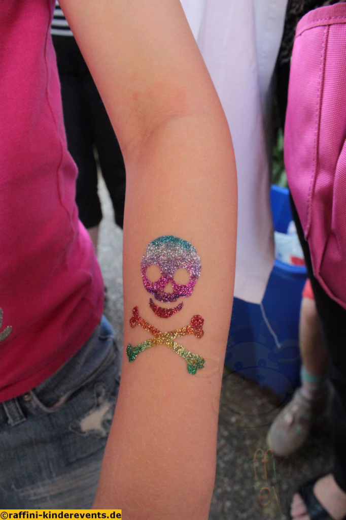 Halloween Glitzer Tattoos Heidelberg