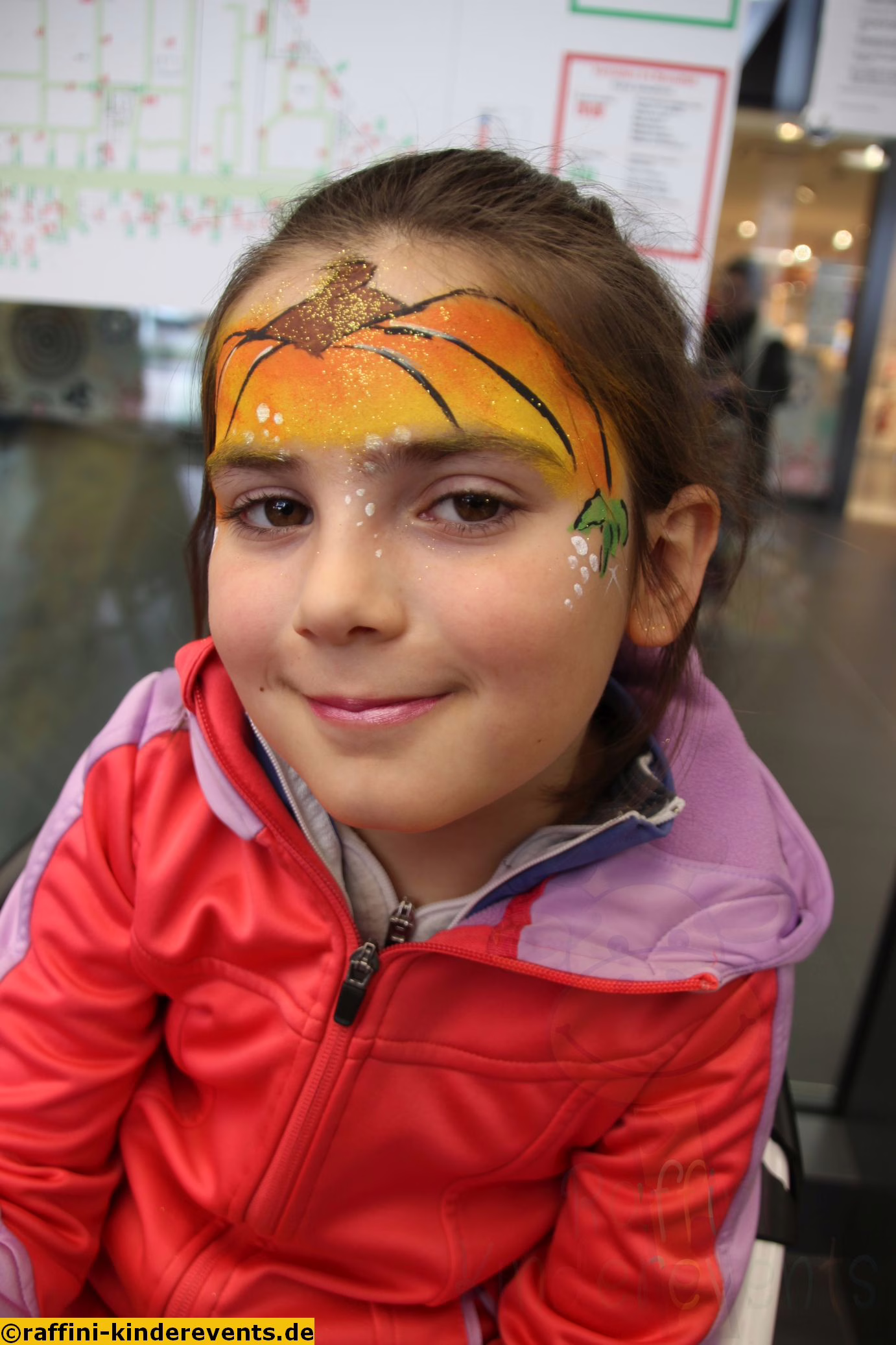 Kinderschminken, Herbst und Halloween Feier im Markthaus Mannheim