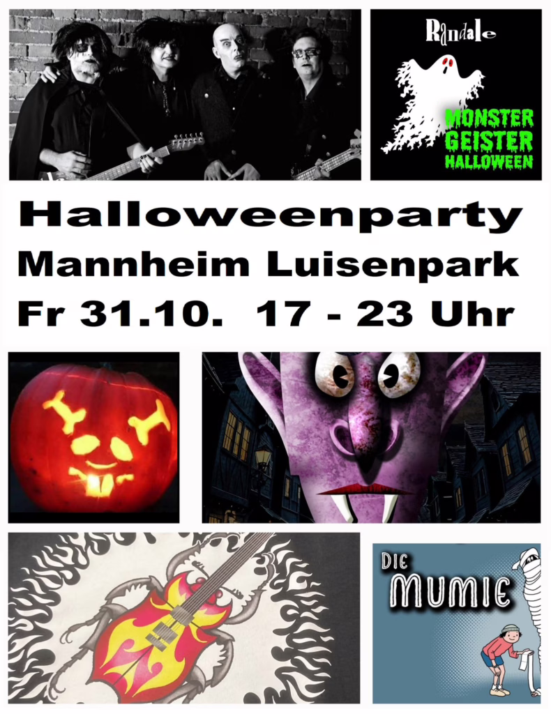 Kinder Halloween Party Luisenpark Mannheim