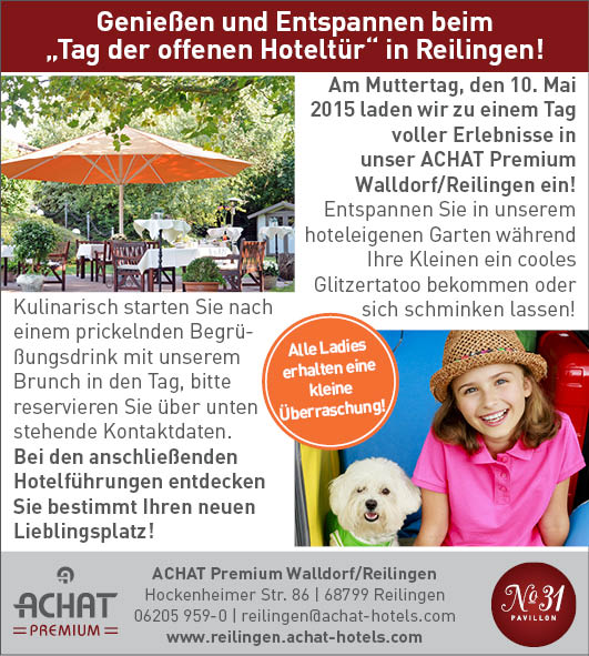 Mutter Tag ACHAT Hotel Reilingen