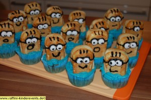 Backen fuer Kinder - Minions Muffins