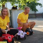Carwash fuer Bobbycars Rennen Aktion