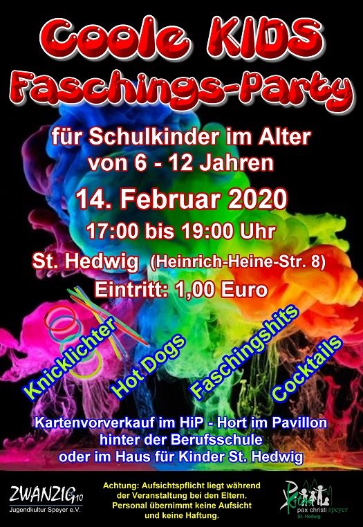Coole Kids Fasching Party Speyer