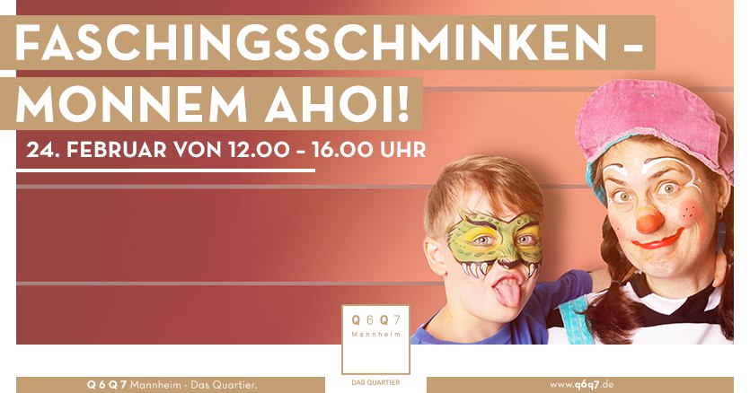 Faschingsschminken Monnem Ahoi, Q6Q7