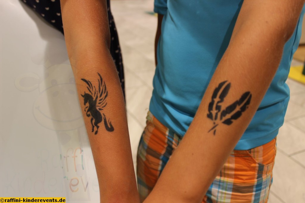 Galeria Kaufhof Mannheim - Airbrush Tattoos, Schulmarkt 2016