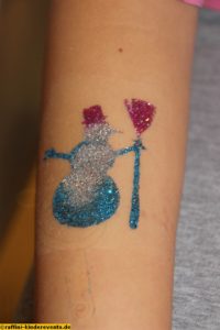 Glitzer Tattoos mannheim Winter X-mas Advent