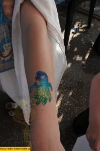 Glitzer Tattoos Kindergeburtstag Mannheim