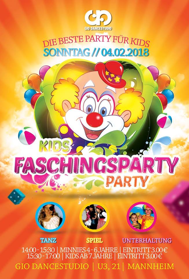 Kids Faschingsparty Gio Dance Mannheim
