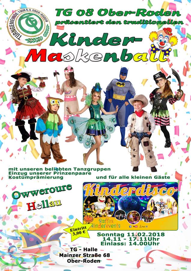 Kinderfasching Party Roedermark 2018