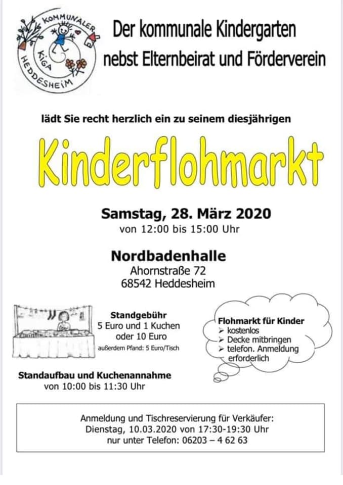 Kinderflohmarkt Heddesheim