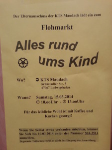 Kinderflohmarkt Maerz 2014, Maudach