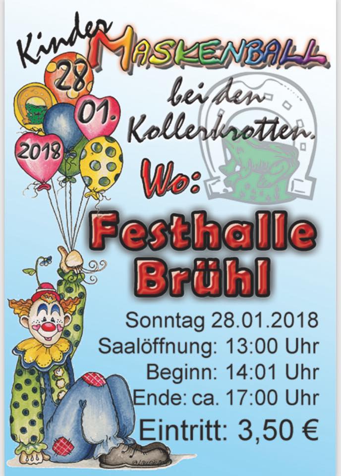 Kindermaskenball Kollerkrotten Bruehl