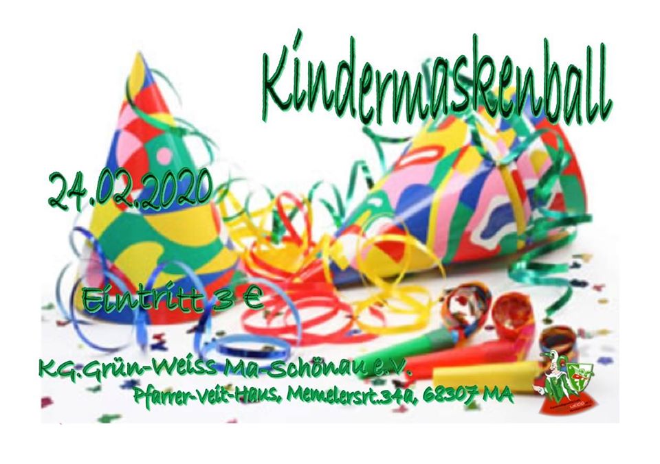 Kindermaskenball Mannheim 2020