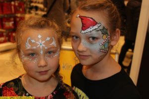 kinderschminken-weihnachten-kaufhof-mannheim