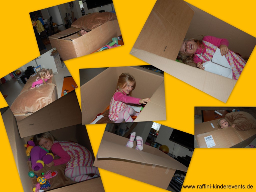 Maja und Karton Haus