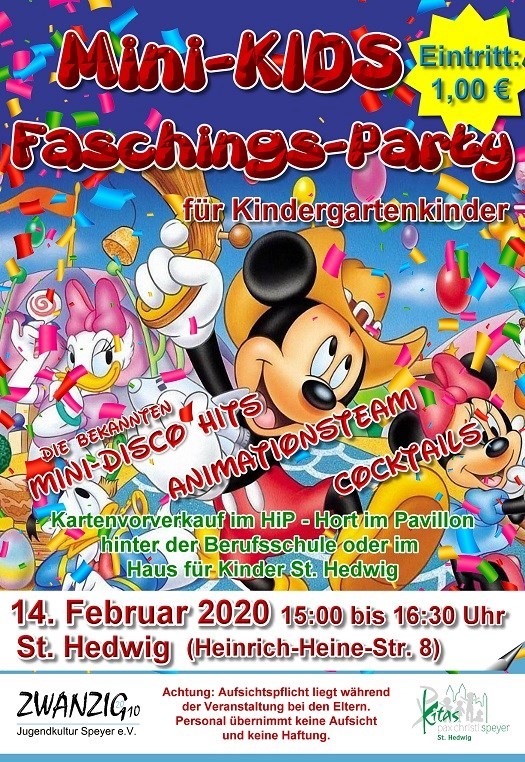 Mini Kids Faschingsparty speyer