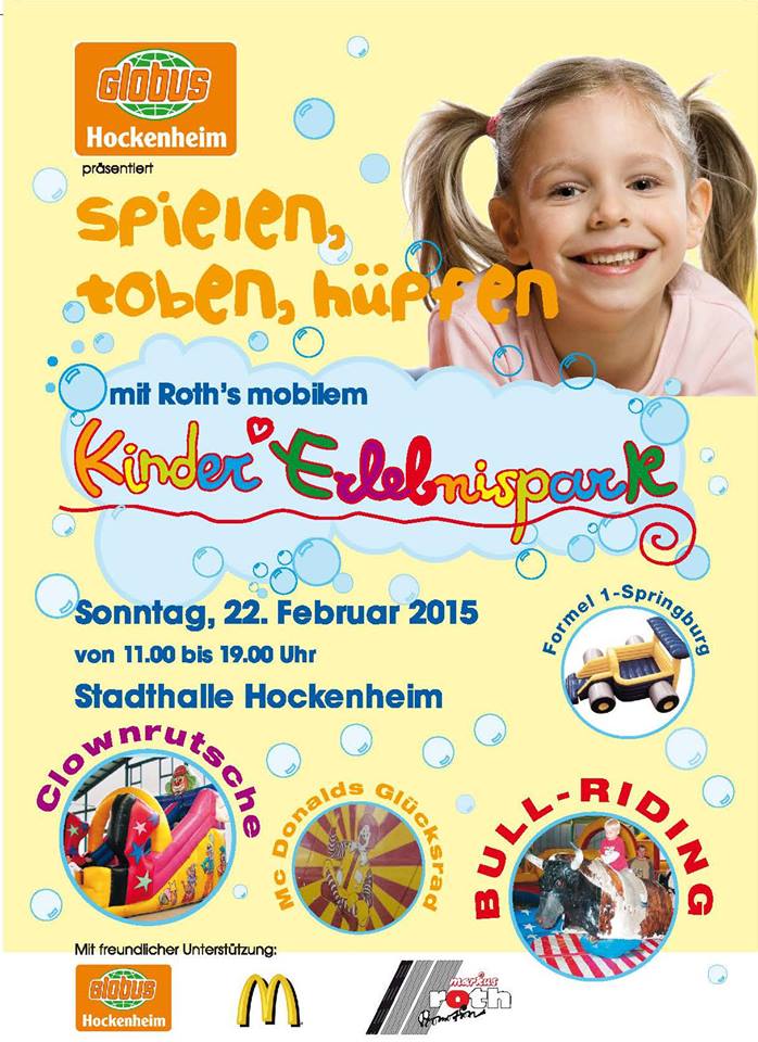 Mobiler Kinder-Erlebnispark in Hockenheim