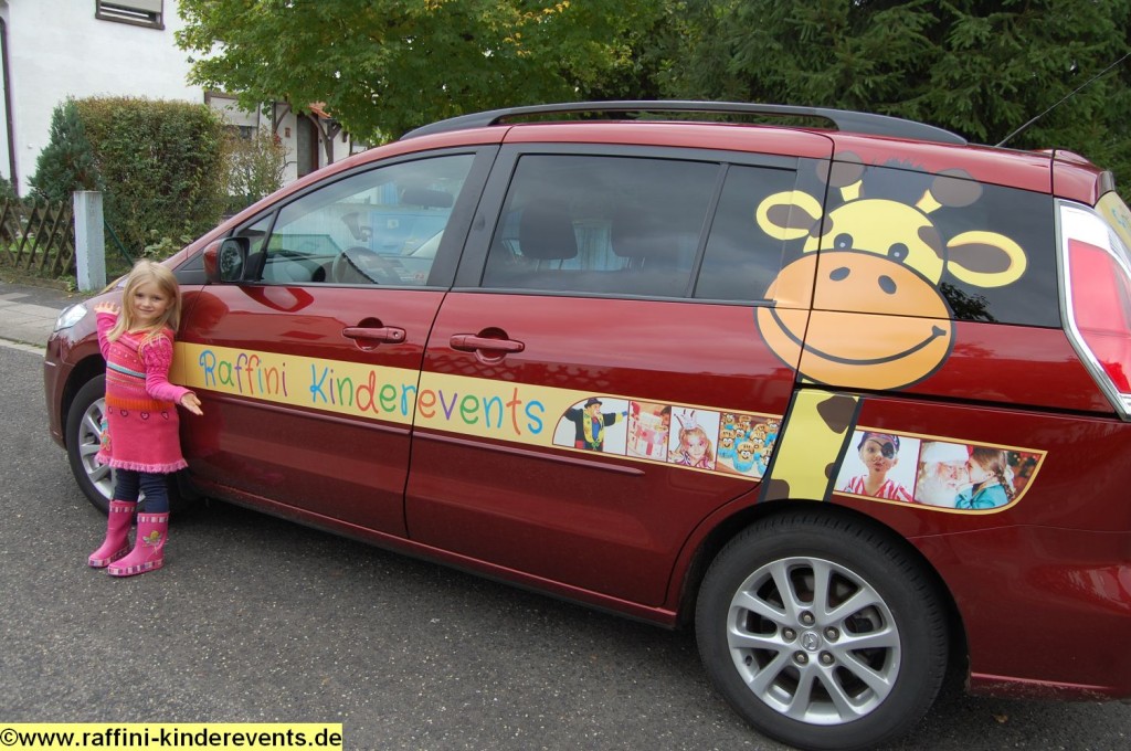 Raffini Kinderevents - Autowerbung