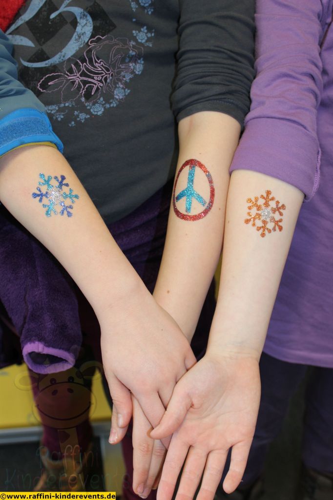 Glitzer tattoos
