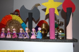 Recycling Basteln - Prinzessinnen, Ritter Kindergeburtstag